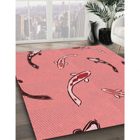 Patterned Red Rug, pat1782rd