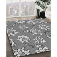 Patterned Carbon Gray Rug, pat1783gry