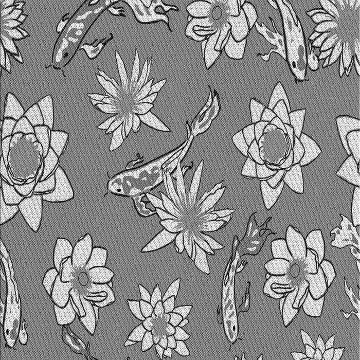 Machine Washable Transitional Carbon Gray Rug, wshpat1783gry