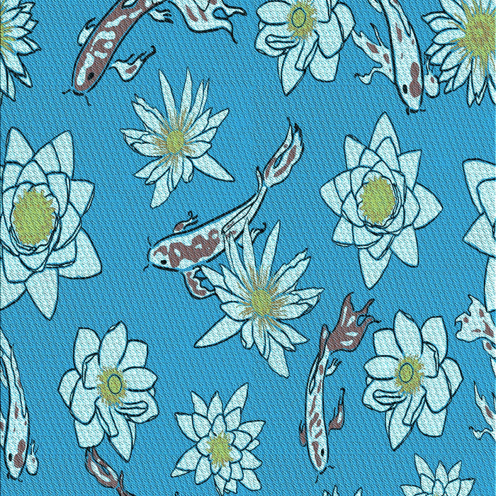 Machine Washable Transitional Blue Ivy Blue Rug, wshpat1783lblu