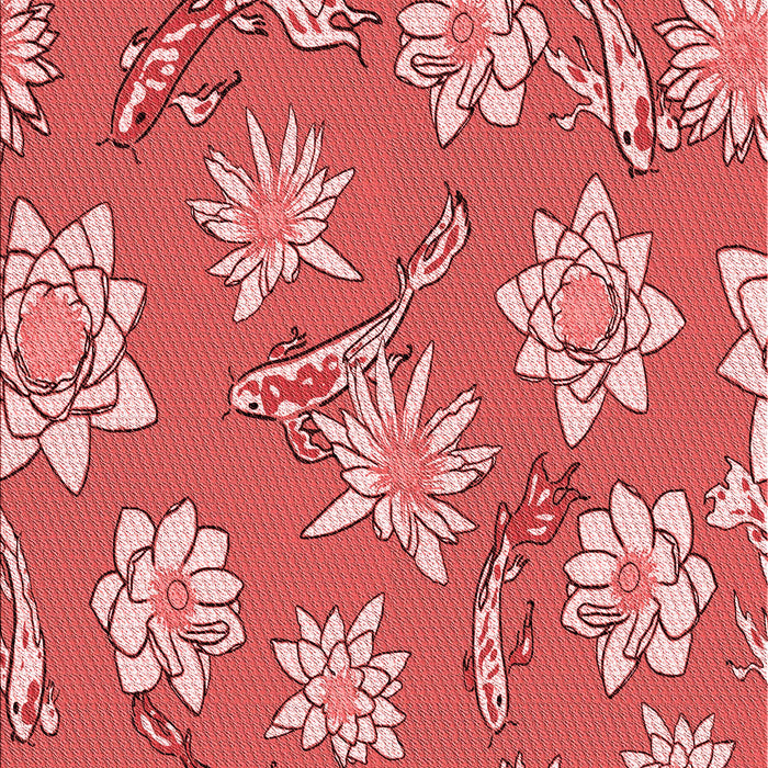 Machine Washable Transitional Light Coral Pink Rug, wshpat1783rd