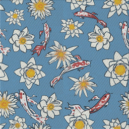 Square Patterned Blue Novelty Rug, pat1783