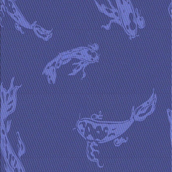 Patterned Sapphire Blue Rug, pat1784blu