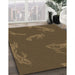 Machine Washable Transitional Bakers Brown Rug in a Family Room, wshpat1784brn