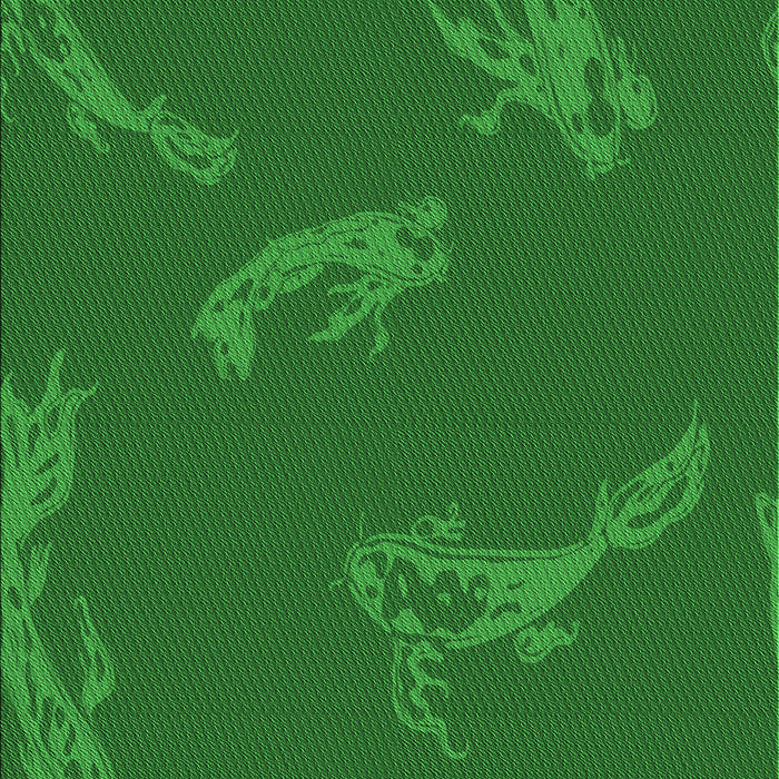 Machine Washable Transitional Dark Green Rug, wshpat1784grn