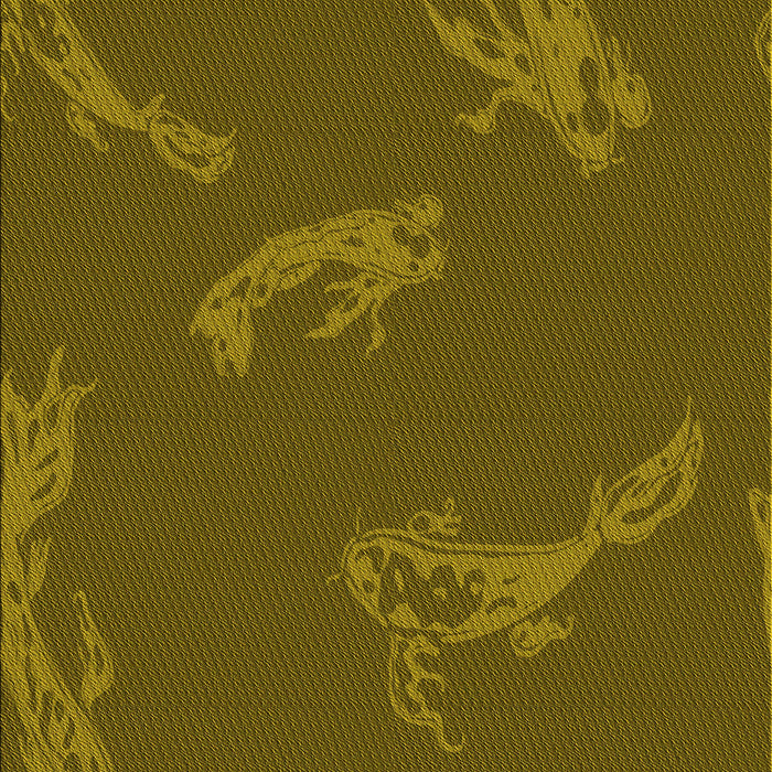 Patterned Dark Golden Brown Rug, pat1784yw