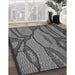 Machine Washable Transitional Gunmetal Gray Rug in a Family Room, wshpat1785gry