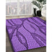 Machine Washable Transitional Purple Rug in a Family Room, wshpat1785pur