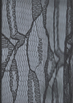 Patterned Dark Gray Novelty Rug, pat1785