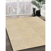 Patterned Golden Blonde Gold Rug, pat1786brn