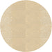 Square Machine Washable Transitional Golden Blonde Gold Rug in a Living Room, wshpat1786brn