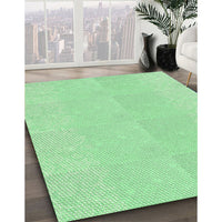 Patterned Green Rug, pat1786grn