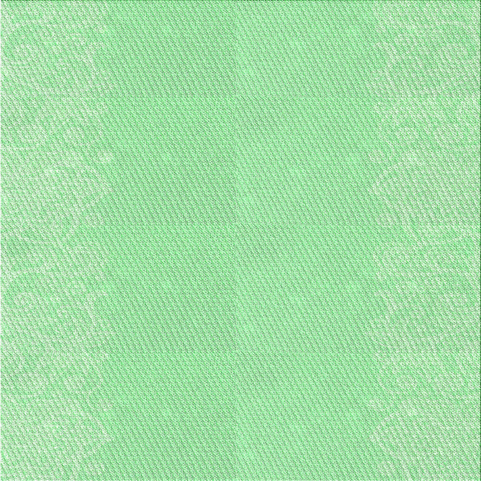 Round Machine Washable Transitional Green Rug, wshpat1786grn