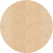 Square Machine Washable Transitional Golden Blonde Gold Rug in a Living Room, wshpat1786org