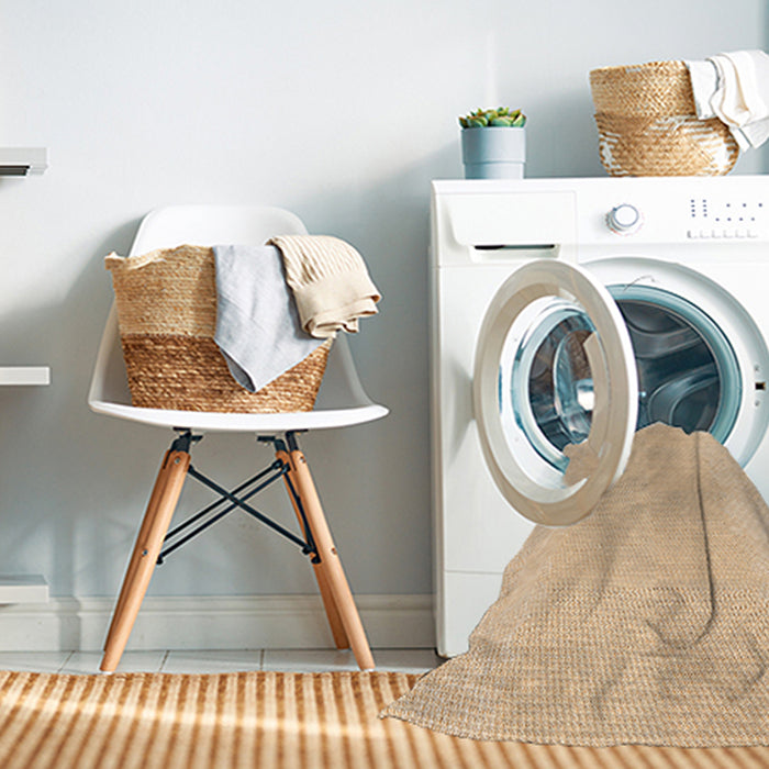 Machine Washable Transitional Golden Blonde Gold Rug in a Washing Machine, wshpat1786org