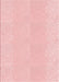 Machine Washable Transitional Pastel Red Pink Rug, wshpat1786rd