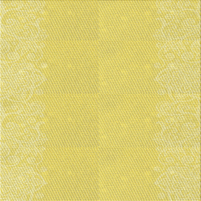 Round Machine Washable Transitional Golden Brown Yellow Rug, wshpat1786yw