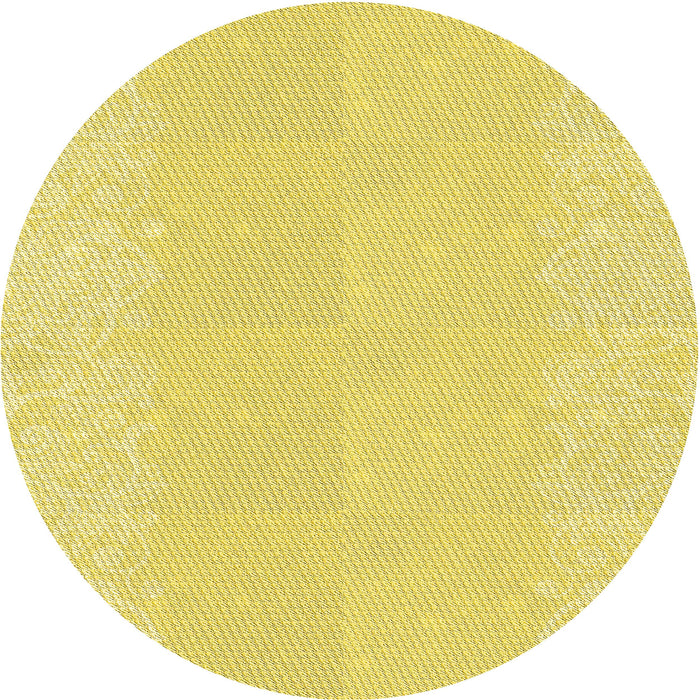 Square Patterned Golden Brown Yellow Rug, pat1786yw