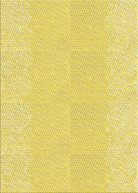 Machine Washable Transitional Golden Brown Yellow Rug, wshpat1786yw