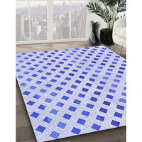 Patterned Lavender Blue Rug, pat1787blu