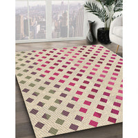 Patterned Red Rug, pat1787brn