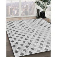 Patterned Platinum Gray Rug, pat1787gry