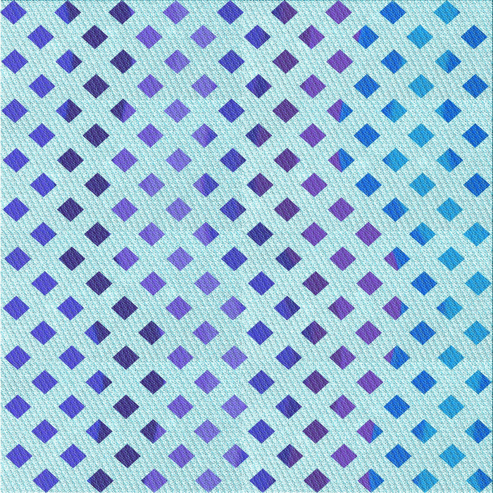 Round Machine Washable Transitional Iceberg Blue Rug, wshpat1787lblu