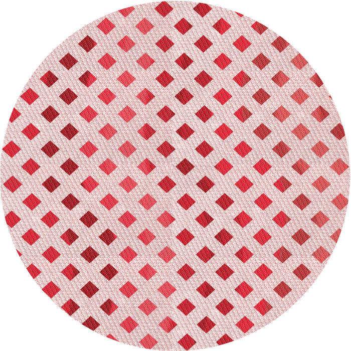 Square Patterned Red Rug, pat1787rd