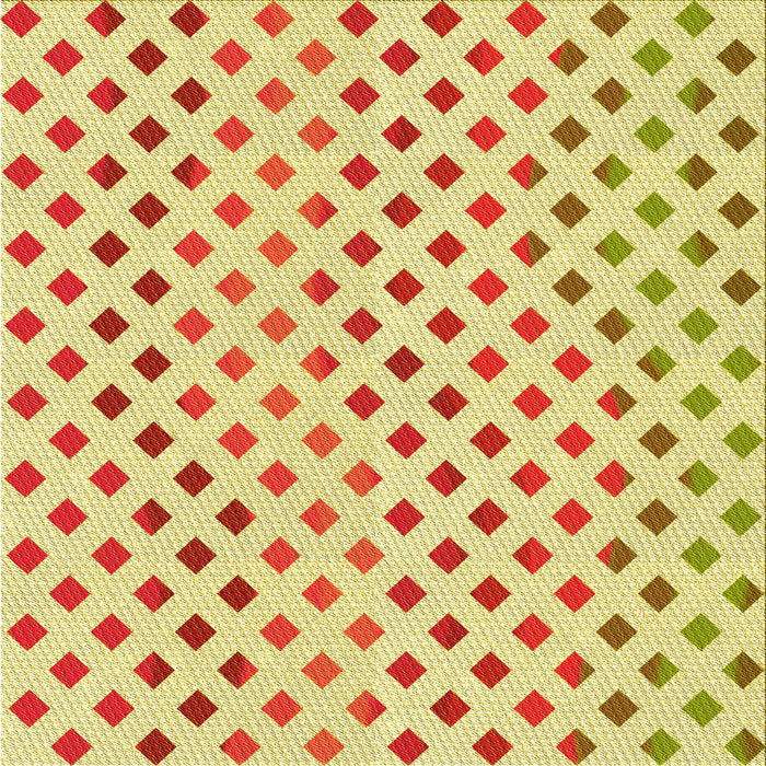 Round Patterned Orange Rug, pat1787yw
