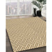 Patterned Cinnamon Brown Rug in Family Room, pat1788brn