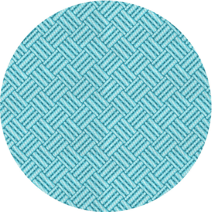 Square Machine Washable Transitional Dark Turquoise Green Rug in a Living Room, wshpat1788lblu
