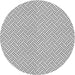 Sideview of Patterned Platinum Gray Novelty Rug, pat1788