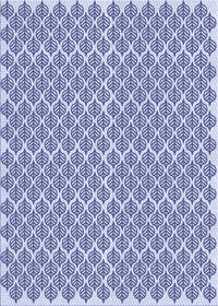 Machine Washable Transitional Blue Rug, wshpat1789blu