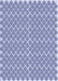 Machine Washable Transitional Blue Rug, wshpat1789blu