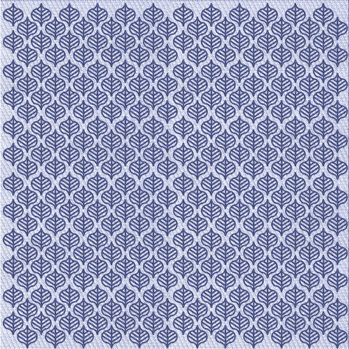 Round Patterned Blue Rug, pat1789blu