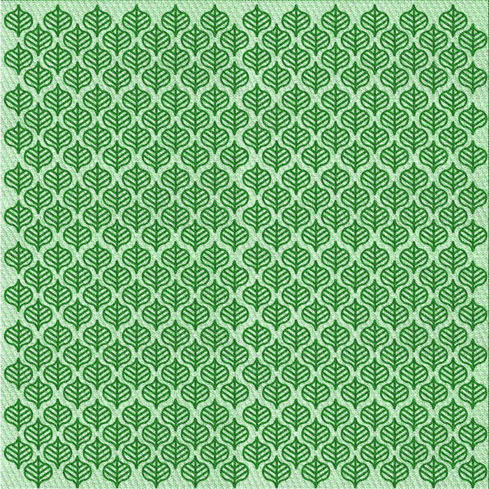 Round Machine Washable Transitional Light Green Rug, wshpat1789grn