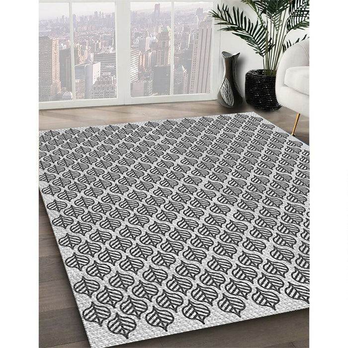 Patterned Gray Rug in Family Room, pat1789gry