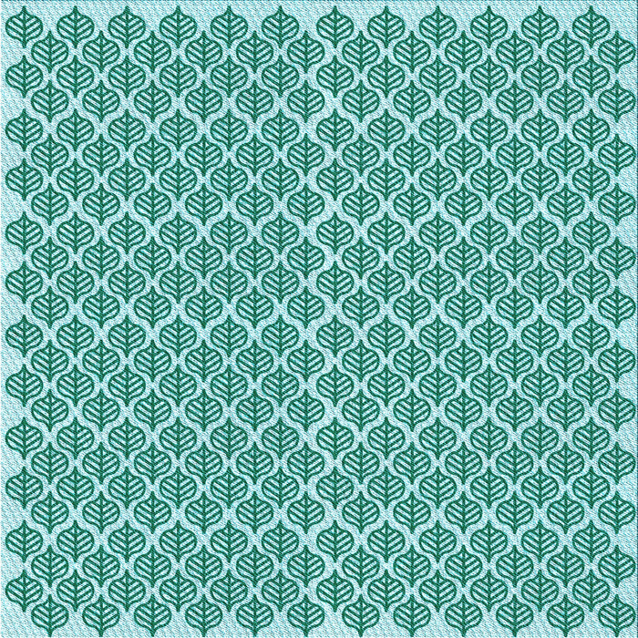 Round Patterned Blue Rug, pat1789lblu