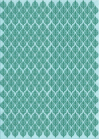 Machine Washable Transitional Blue Rug, wshpat1789lblu