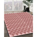 Machine Washable Transitional Pink Rug in a Family Room, wshpat1789rd