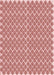 Machine Washable Transitional Pink Rug, wshpat1789rd