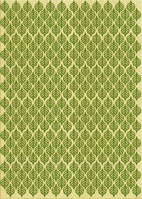 Machine Washable Transitional Seaweed Green Rug, wshpat1789yw