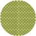 Square Machine Washable Transitional Seaweed Green Rug in a Living Room, wshpat1789yw