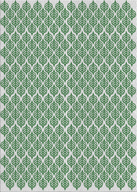 Patterned Green Abstract Machine Washable Rug, wshpat1789