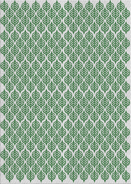 Patterned Green Abstract Machine Washable Rug, wshpat1789
