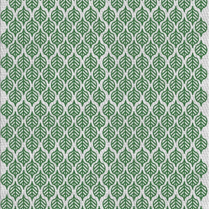 Patterned Green Abstract Machine Washable Rug, wshpat1789