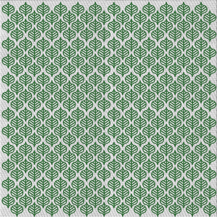 Square Patterned Green Modern Rug, pat1789