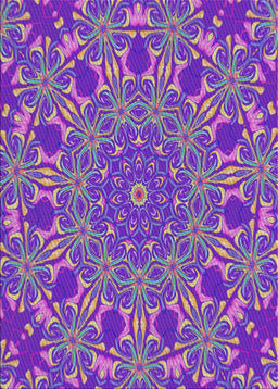 Patterned Dark Violet Purple Modern Rug, pat178