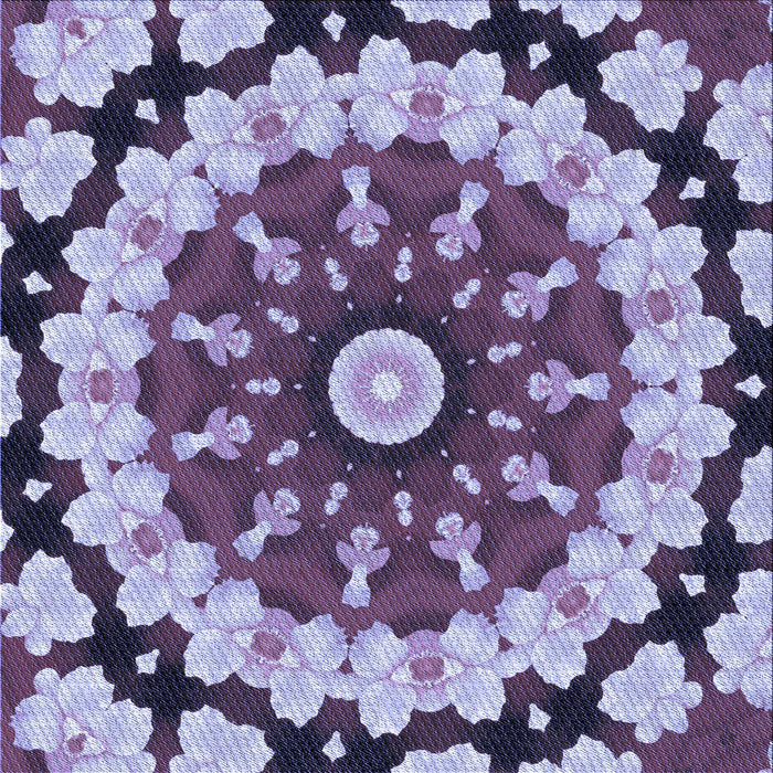 Round Patterned Purple Rug, pat179blu