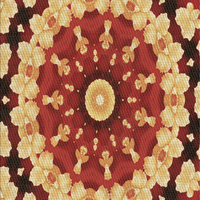 Machine Washable Transitional Orange Rug, wshpat179brn